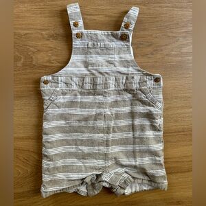 Janie & Jack Linen Overalls- 6-12 Months